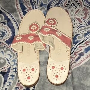 Pink Canvas Jack Rogers - NWT
